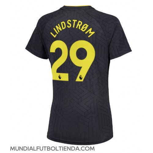 Camiseta Everton Jesper Lindstrom #29 Segunda Equipación Replica 2024-25 para mujer mangas cortas